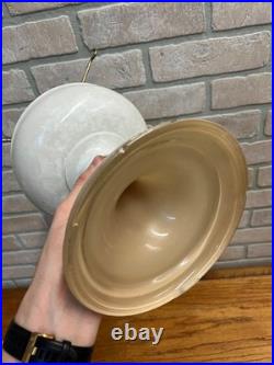 Aladdin White Venetian Glass Oil Lamp with Model B Burner & Shade