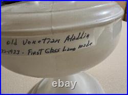 Aladdin White Venetian Oil Lamp 1932/1933