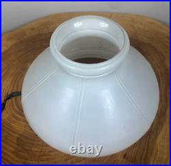 Aladdin White Venetian Oil Lamp Model 100 With Model B Burner And Shade 1932-193