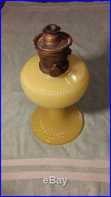 Aladdin Yellow Vertique Oil Lamp made in Chicago Model B