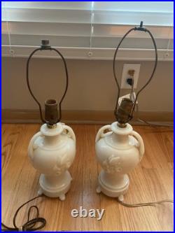 Aladdin alcaide electric lamps pink old as a pair