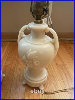 Aladdin alcaide electric lamps pink old as a pair