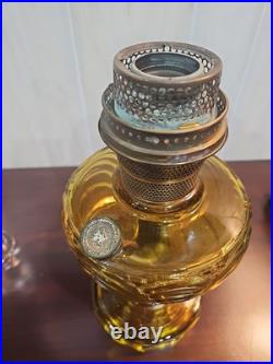 Aladdin deep Olive Amber Washington Drape Oil Lamp With B Burner rare color