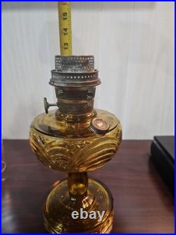 Aladdin deep Olive Amber Washington Drape Oil Lamp With B Burner rare color