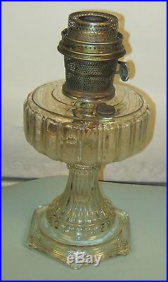Aladdin kerosene lamp original Cathedral Fresh attic find