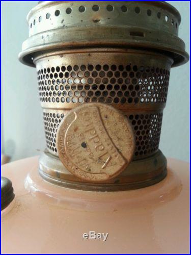 Aladdin kerosene/oil lamp ROSE VERTIQUE