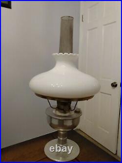 Aladdin kerosene table lamp with shade