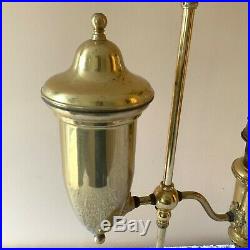 Aladdin model 110 Oil Kerosene Brass #4 Reproduction Student Lamp electric light