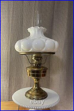 Aladdin model 12 brass oil lamp