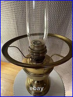 Aladdin model 12 brass oil lamp