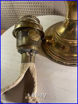 Aladdin model 12 brass oil lamp