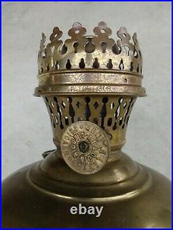 Aladdin model #2 brass kerosene oil table lamp