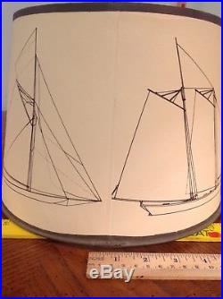 Aladdin model 23 sailboat nautical Brass Kerosene Oil Lamp Electric light vtg