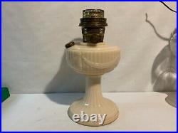 Aladdin model B-60 short Alacite Lincoln drape kerosene oil lamp burner excellen