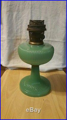 Aladdin moonstone jadeite jade oil kerosene model b burner lamp