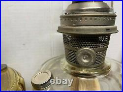Aladdin oil/kerosene Lamp parts, 5 LAMPS TOTAL, BURNERS, SHADES, BRACKETS