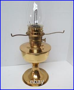 Aladdin oil lamp brass, milk glass shade, original parts, working condition