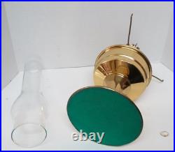 Aladdin oil lamp brass, milk glass shade, original parts, working condition