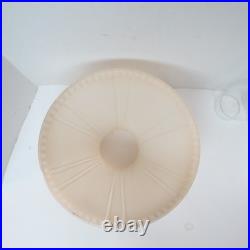 Aladdin oil lamp brass, milk glass shade, original parts, working condition