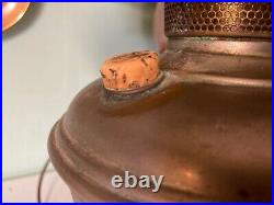 Aladdin oil lamp electrified with orig. Shade and booklet 100yrs old
