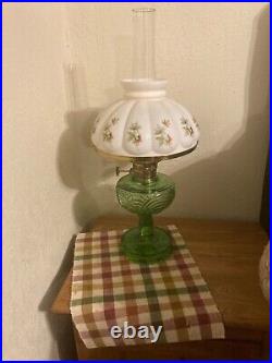 Aladdin oil lamp green with shade