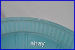 Aladdin oil lamp with 10 inch pale blue glass top piece