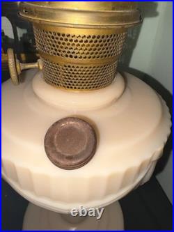Aladdin oil lamps vintage, with glass top. Perfect condition no chips. Aladdin