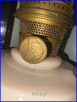 Aladdin oil lamps vintage, with glass top. Perfect condition no chips. Aladdin