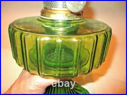 Aladdinb-102 Green Crystalcorinthian & 14 Tripod 1935-1936