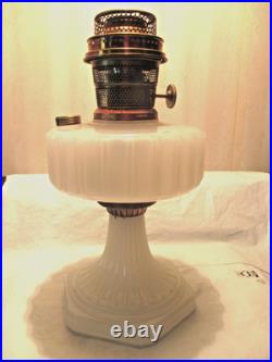 Aladdinb-114 White Moonstone Corinthian Oil Lamp