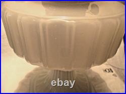 Aladdinb-114 White Moonstone Corinthian Oil Lamp