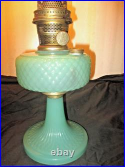 Aladdinb-86 Green Moonstone Quilt Oil Lamp