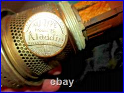 Aladdinb-86 Green Moonstone Quilt Oil Lamp