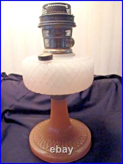 Aladdinb-91 Quilt Oil Lampwhite Moonstone / Rose Moonstone