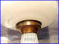 Aladdinwhite Moonstone Corinthianb-110 Oil Lamp