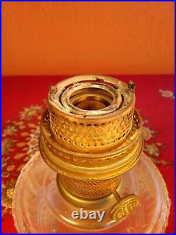 All Original Model B Aladdin Lincoln Drape Clear Glass Lamp Fount