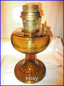 Amber Aladdin B-82 Beehive Oil Lamp