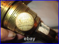 Amber Aladdin B-82 Beehive Oil Lamp