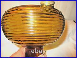 Amber Aladdin B-82 Beehive Oil Lamp