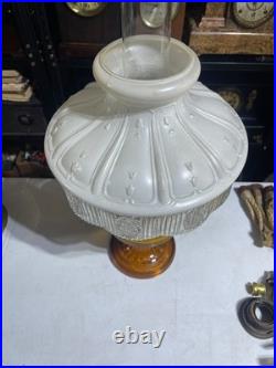 Amber Aladdin B-82 Beehive Oil Lamp Model B Burner No. 6 Gen