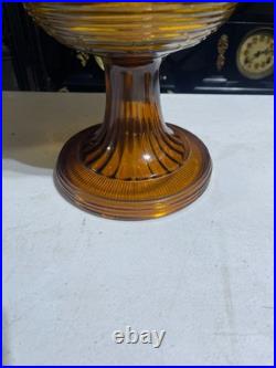 Amber Aladdin B-82 Beehive Oil Lamp Model B Burner No. 6 Gen