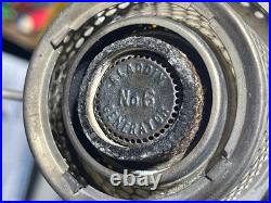 Amber Aladdin B-82 Beehive Oil Lamp Model B Burner No. 6 Gen