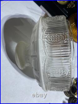 Amber Aladdin B-82 Beehive Oil Lamp Model B Burner No. 6 Gen