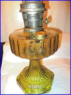 Amber Aladdin Corinthian Oil Lamp