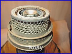 Amber Aladdin Corinthian Oil Lamp