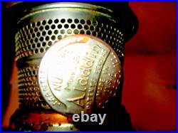 Amber Aladdin Corinthian Oil Lamp