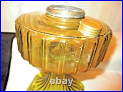 Amber Aladdin Corinthian Oil Lamp