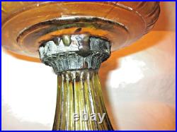 Amber Aladdin Corinthian Oil Lamp