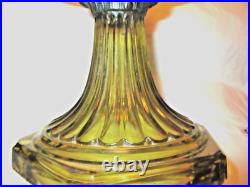 Amber Aladdin Corinthian Oil Lamp