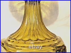 Amber Aladdin Corinthian Oil Lamp